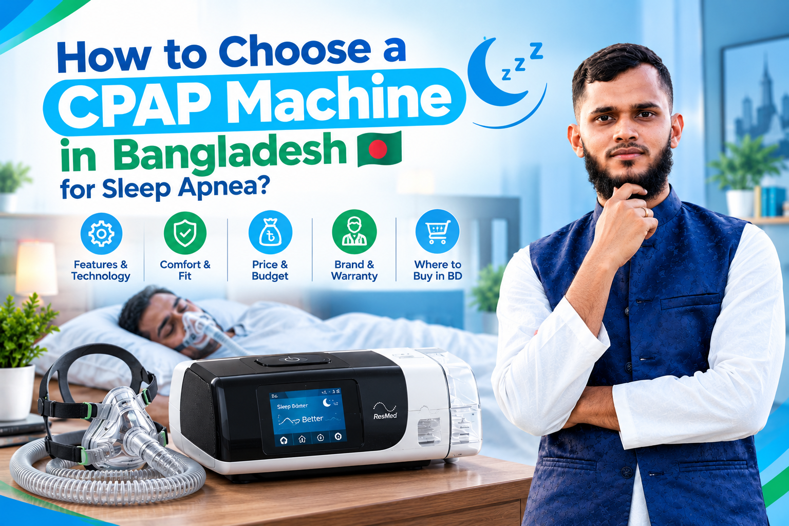 How to Choose a CPAP Machine in Bangladesh for Sleep Apnea Medical Mart BD
